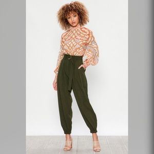 *FLASH SALE* High Waisted Olive Pants